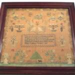 Incredibly fine and impressively huge PA Quaker sampler by Mary Lukins 1823