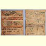 Pair of miniature Chester Co. PA samplers by Sarah Speakman 1789